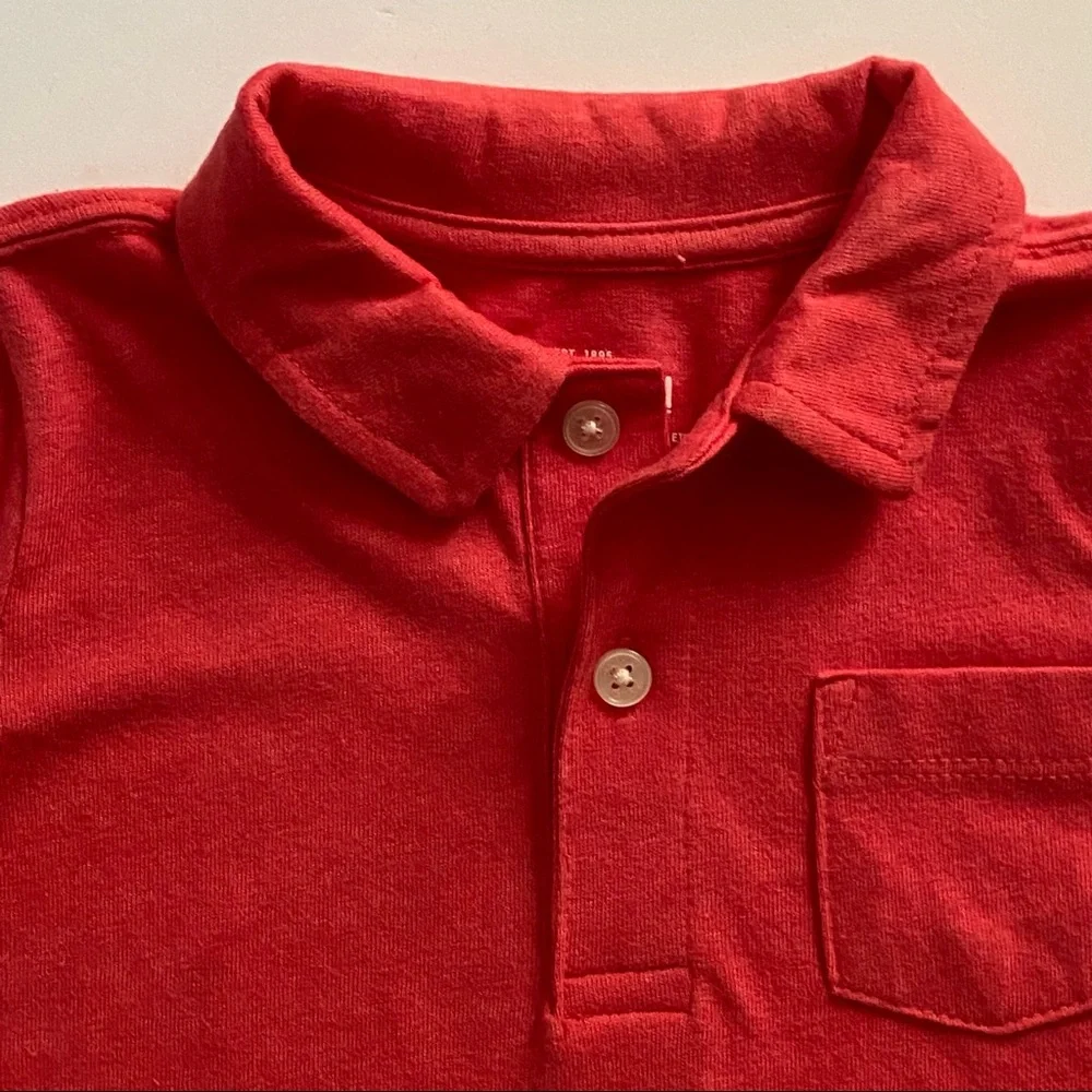 OshKosh B'gosh boys shirt size 2T Red Polo new NWT cotton Blend 24 months